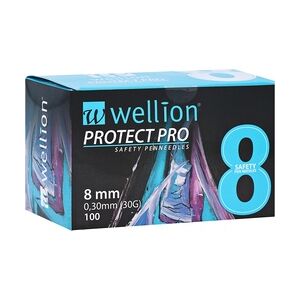 Trust WELLION PROTECT PRO Safety Pen Needles 30 G 8 mm 100 Stück