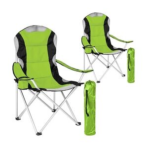 tectake 2er Set Campingstuhl 60 x 88 x 110 cm