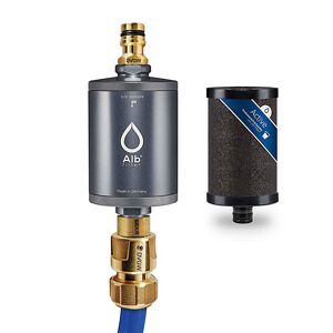 Blaufaktor GmbH & Co. KG Alb Mobil Active Camping-Wasserfilter, Aluminium Titan, GekaAnschluss