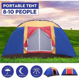 Sea Global Tragbares Campingzelt Für Reisen, Outdoor, Wandern, Wasserdicht, Winddicht, Uv-Schutz, 8–10 Personen, Familie, Großes Faltbares Zelt, Cn Ru Us Es Fr Au Cz Pu Huo Da Yu 2 Kg