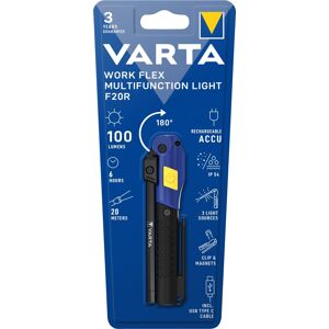 Varta LED Taschenlampe Work Flex Line, Multifunction Light 100lm, inkl. 1x Lithium-Ionen Akku, Retail Blister