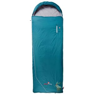 Grüezi bag Biopod Wolle Goas Comfort Links Schlafsack, Almwolle-Füllung, bis 191 cm Körpergröße, 1600g, Packmaß Ø21x39 cm, Camping/Hütte/Zelten