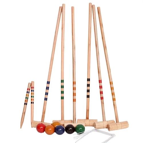 Holz Krocket Set Cranit KS1 Krocketspiel Outdoor Spiel 4 Spieler DPL1