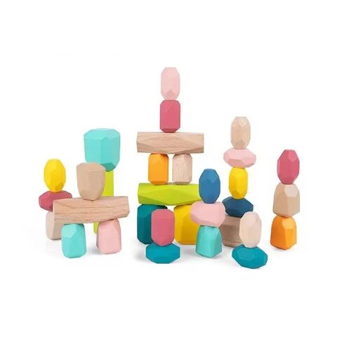Stapelsteine aus Holz Divit SP1 Montessori Spielzeug Set