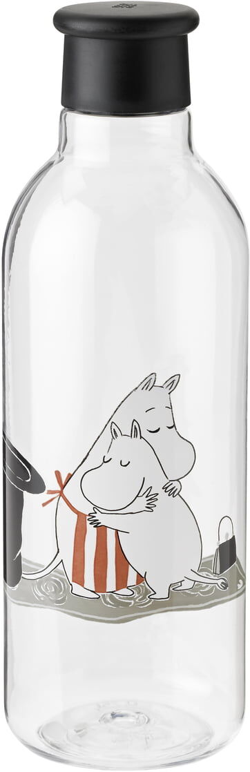 RIG-TIG by Stelton - Drink-It Moomin Wasserflasche 0.75 l, schwarz