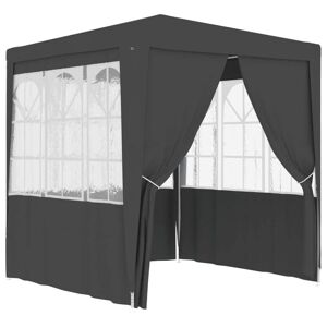 Medina Professional Party telt med vægge 2.5x2.5 m antracit 90 g / m²