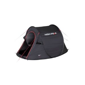 High Peak Vision 2, Camping, Tunneltelt, 1,86 kg, Sort