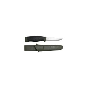 Morakniv 12210, Enkelt, Jagtkniv, Dråbepunkt, Kulstofstål, Termoplastisk elastomer (TPE), Grøn