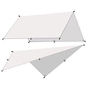 Jettbuying 5x3m 4x3m 3x3m Markise Vandtæt presenning teltskærm Ultralight Gar White 3X4M