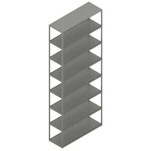 HAY New Order Comb. 701 - 8 Layers/W. Wall Safety Bracket 250,5x100cm - Army