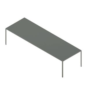 HAY New Order Table 100x300cm - Army Powder Coated/Green Linoleum