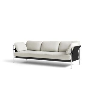 Hay Can 3 Seater L: 247 cm - Linara 311 / Chromed Steel