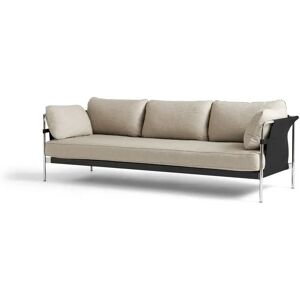 Hay Can 3 Seater L: 247 cm - Ruskin 5 / Chromed Steel