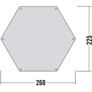 Tatonka Zeltunterlage 6-ECK, Transparent, 260 x 255 cm