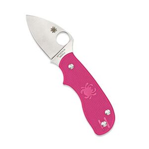 Spyderco Erwachsene Messer Squeak Split Klappmesser mit gerader Kante Taschenmesser, Pink, One Size