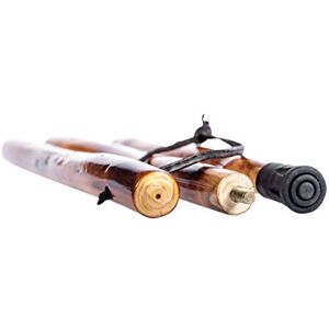 Cao Camping Wooden Walking Pole Collapsible 3 Sections