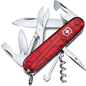 Victorinox , Schweizer Taschenmesser, Climber, Multitool, Swiss Army Knife mit 14 Funktionen, Klinge, gross, Korkenzieher, Dosenöffner