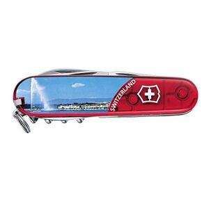 Victorinox Climber, Swiss Army Knife, Red Transparent Geneve