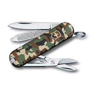 Victorinox , Pocket Knife, Small, Classic SD, 58 mm, Camouflage, Blister Pack (7 Functions, Blade, Nail File, Screwdriver 2.5 mm, Scissors)