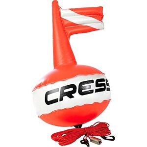 Cressi Strap Tauchmaske, Fluoreszierend Rot/Weiß, Uni
