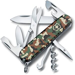 Victorinox , Schweizer Taschenmesser, Climber, Multitool, Swiss Army Knife mit 14 Funktionen, Klinge, gross, Korkenzieher, Dosenöffner