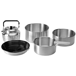 Vango Cook Set Aluminium Camping Cookware Set Silver