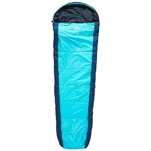 Trespass Echotec, Blue, Waterproof Four Seasons Comfortable Mummy Camping Overnight Sleeping Bag, Blue, Large