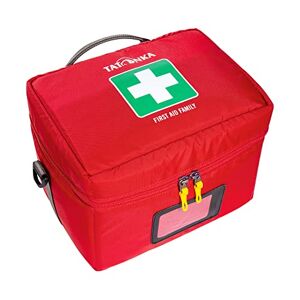 Tatonka First Aid Family (ohne Inhalt) Erste-Hilfe Tasche zum selber Befüllen Mit mehreren, ausklappbaren Fächern, funktionaler Unterteilung und Klappdeckel 25 x 18 x 18 cm (red)