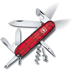 Victorinox Spartan Lite, Offiziersmesser, Schweizer Taschenmesser, Swiss Army Knife, rot transp.