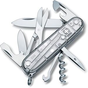 Victorinox , Schweizer Taschenmesser, Climber, Multitool, Swiss Army Knife mit 14 Funktionen, Klinge, gross, Korkenzieher, Dosenöffner