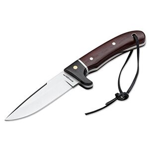 Böker Magnum 02GL685 Elk Hunter Special Feststehendes Messer aus 440A-Stahl und Palisanderholz in der Farbe Braun 22 cm