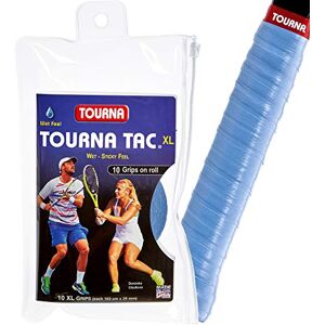 Tourna Unique Unisex – Erwachsene Tennis Griffbänder  Tac Blau 10er, One Size