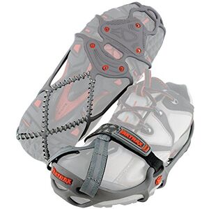 YakTrax Pro Run Eis & Schnee Griffe für Laufschuhe, 3mm Hartmetall Schuhkrallen & Eisspikes, Unisex, Grau, XL