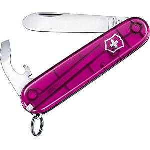 Victorinox 84 mm, Schweizer Taschenmesser, pink transparent