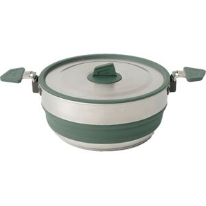 Sea To Summit Detour Stainless Steel Collapsible Pot 3 L Laurel Wreath Green OneSize, LAUREL WREATH GREEN