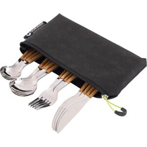 Outwell Pouch Cutlery Set Deluxe Brown OneSize, Brown