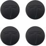 Velegnet til Tesla Tesla Model 3 Wheel Center Cover Logo - Sort Sort Label (mat) (fire Pack)