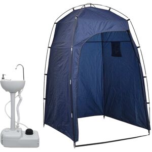 vidaXL Lavabo portátil para camping con tienda de campaña 20 L