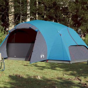 vidaXL Tienda familiar Crossvent para 8 personas impermeable azul