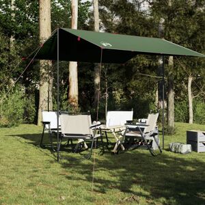 vidaXL Lona de camping impermeable verde 300x294 cm