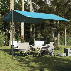 vidaXL Lona de camping impermeable azul 360x294 cm