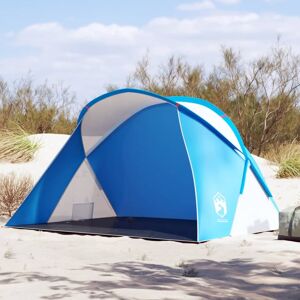 vidaXL Tienda de playa pop-up impermeable azul