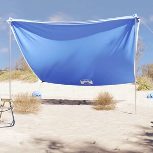 vidaXL Toldo de playa con anclas de arena azul 304x300 cm