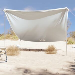 vidaXL Toldo de playa con anclas de arena gris 304x300 cm