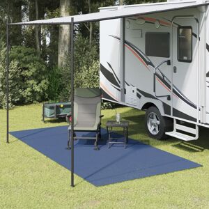 vidaXL Alfombrilla de camping azul 4x2 m