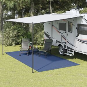 vidaXL Alfombrilla de camping azul 5x2,5 m