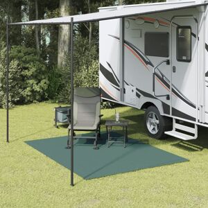 vidaXL Alfombrilla de camping verde 2,5x2 m