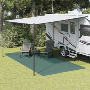 vidaXL Alfombrilla de camping verde 5,5x2,5 m