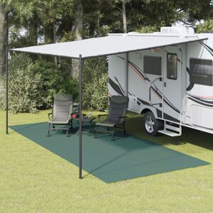 vidaXL Alfombrilla de camping verde 6x2,5 m