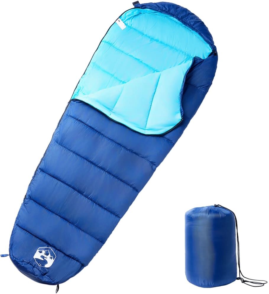 vidaXL Saco de dormir tipo momia de camping para adultos 3 estaciones